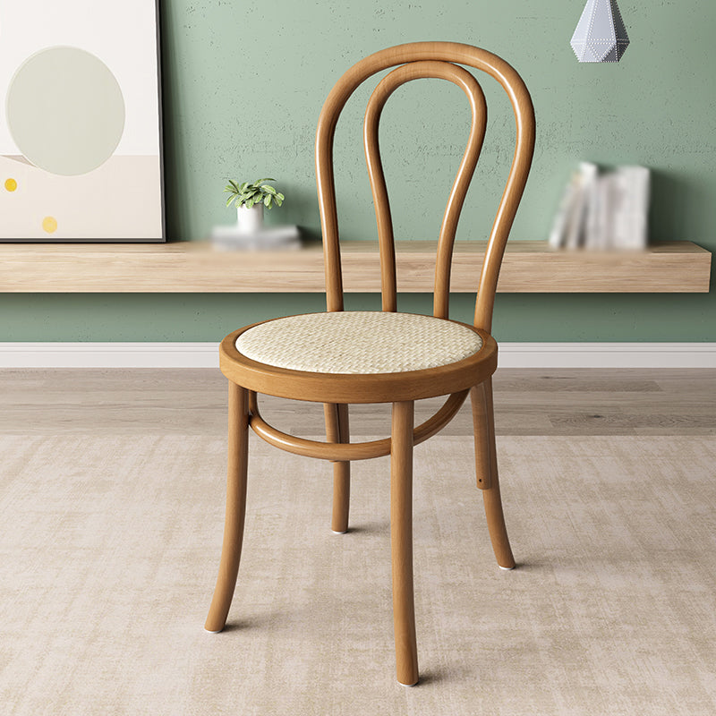 Modern Kitchen Windsor Back Dining Side Chair Solid Wood Dining Side Chair