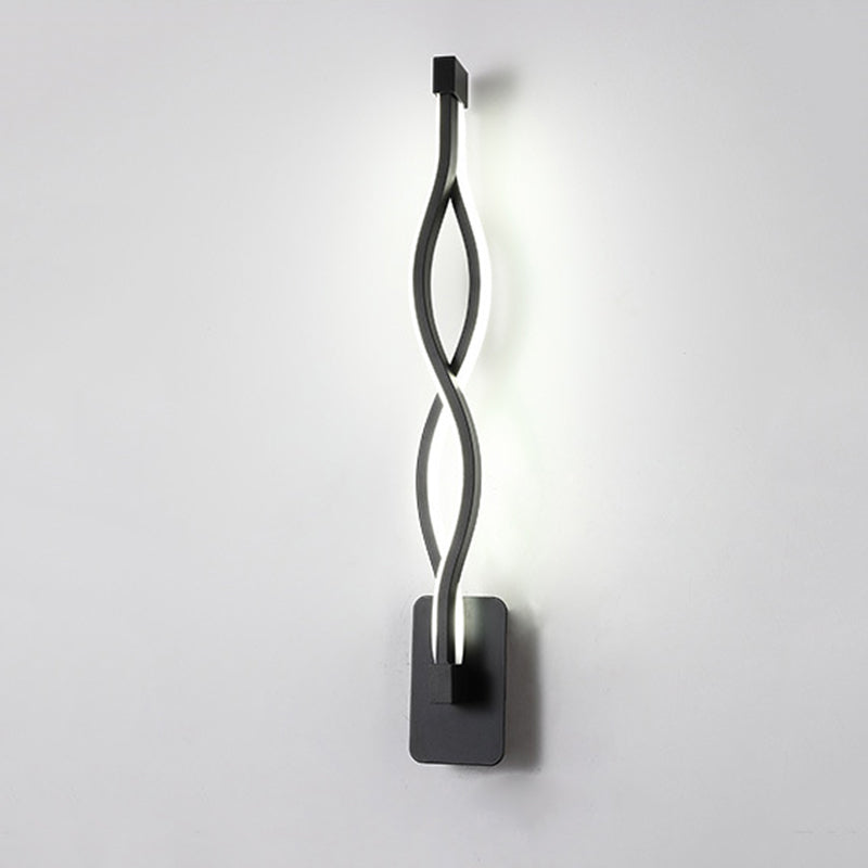 Moderne minimalistische LED -Wandleuchte Aluminium Lineare Wandlampe mit Silikonschatten