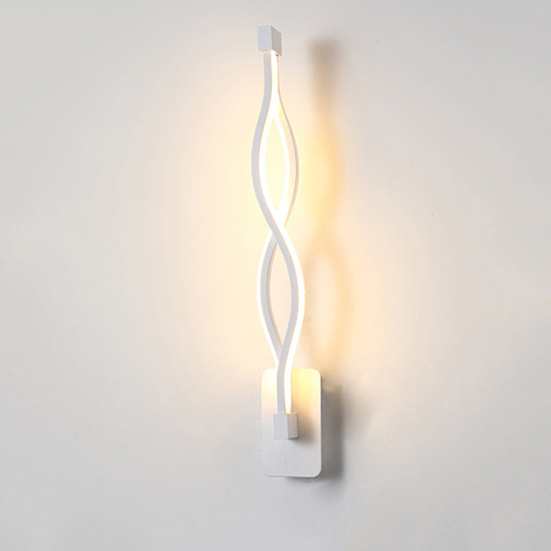 Moderne minimalistische LED -Wandleuchte Aluminium Lineare Wandlampe mit Silikonschatten