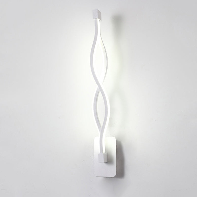 Moderne minimalistische LED -Wandleuchte Aluminium Lineare Wandlampe mit Silikonschatten