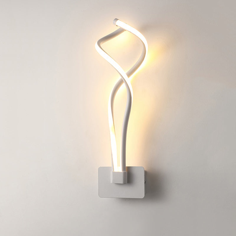 Moderne minimalistische LED -Wandleuchte Aluminium Lineare Wandlampe mit Silikonschatten