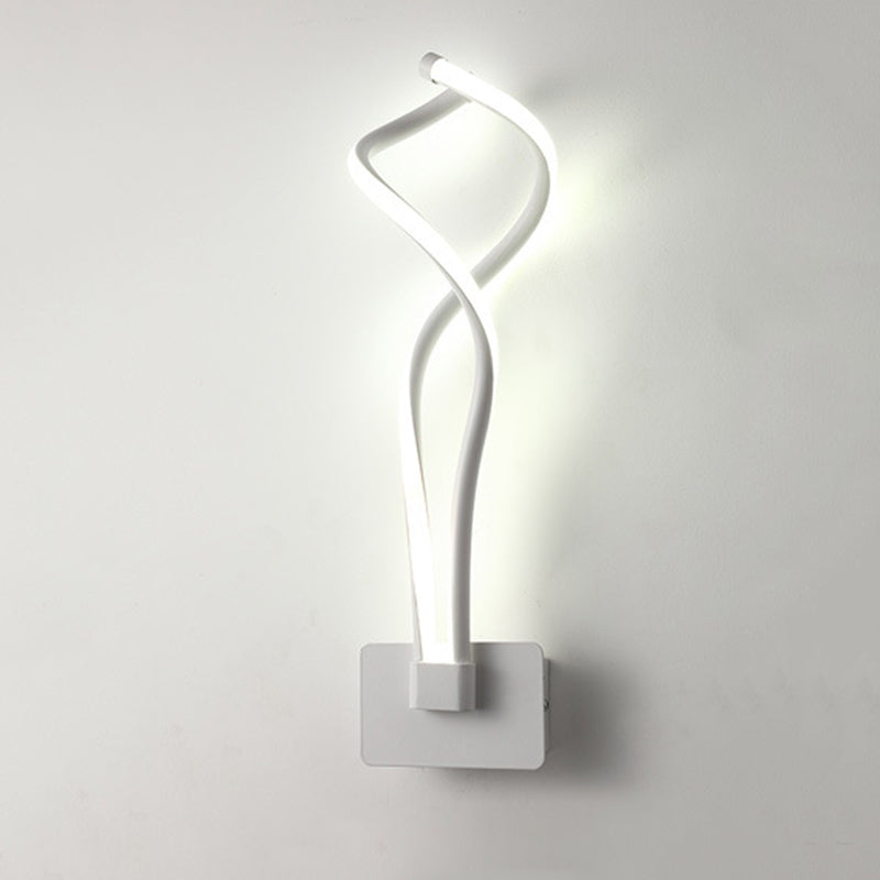 Moderne minimalistische LED -Wandleuchte Aluminium Lineare Wandlampe mit Silikonschatten