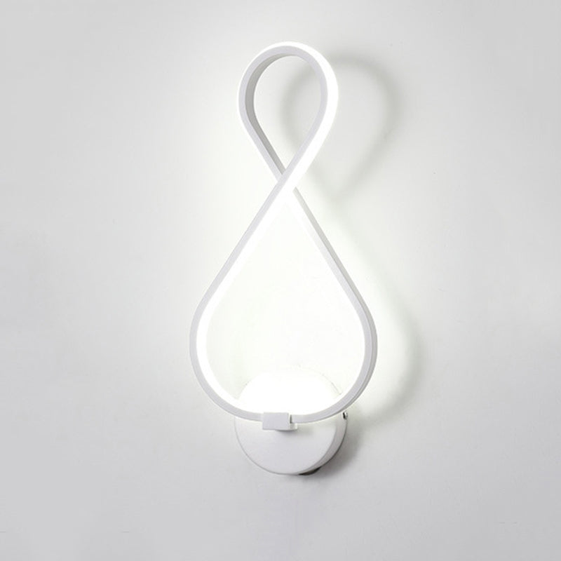 Moderne minimalistische LED -Wandleuchte Aluminium Lineare Wandlampe mit Silikonschatten