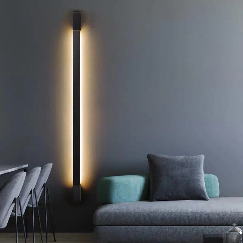 Modern 1-Light LED Wall Sconce Metal Linear Wall Mounted Light for Bathroom