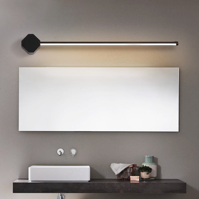 Metal Linear Wall Lamp Sconce Minimalism Sconce Light Fixture for Bathroom