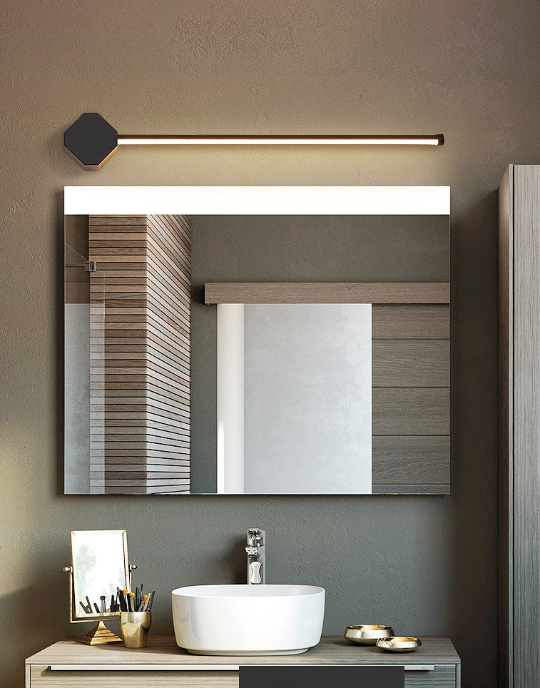 Metal Linear Wall Lamp Sconce Minimalism Sconce Light Fixture for Bathroom