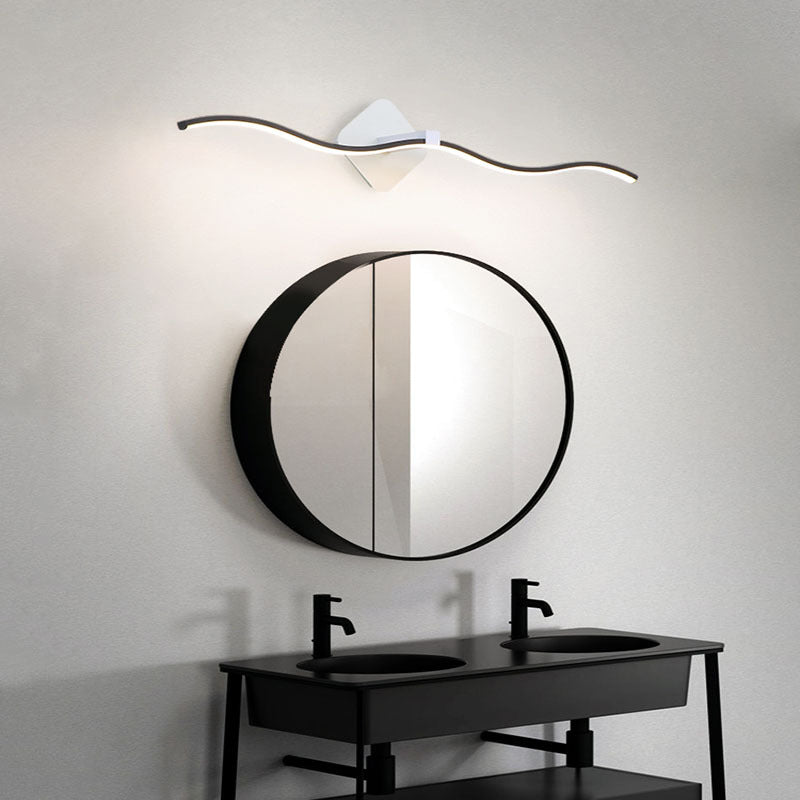 Metal Linear Wall Lamp Sconce Minimalism Sconce Light Fixture for Bathroom