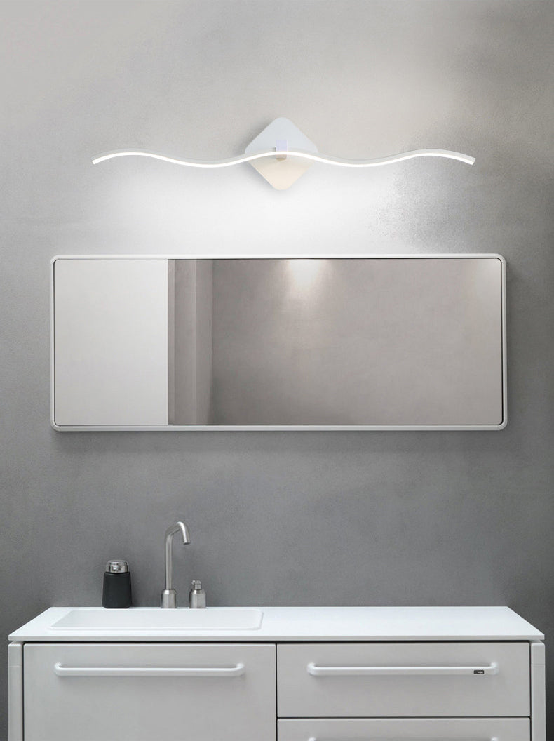 Metal Linear Wall Lamp Sconce Minimalism Sconce Light Fixture for Bathroom