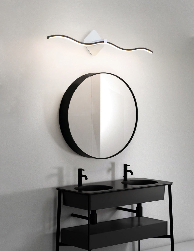 Metal Linear Wall Lamp Sconce Minimalism Sconce Light Fixture for Bathroom