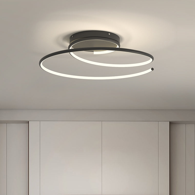 Aluminum LED Flush Mount Modern 1 Light Ceiling Light Fixture for Bedroom