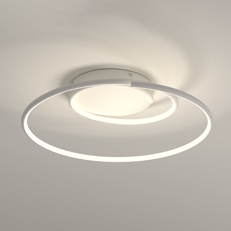 Aluminium LED Flush Mount Moderne 1 Licht Deckenleuchte für Schlafzimmer