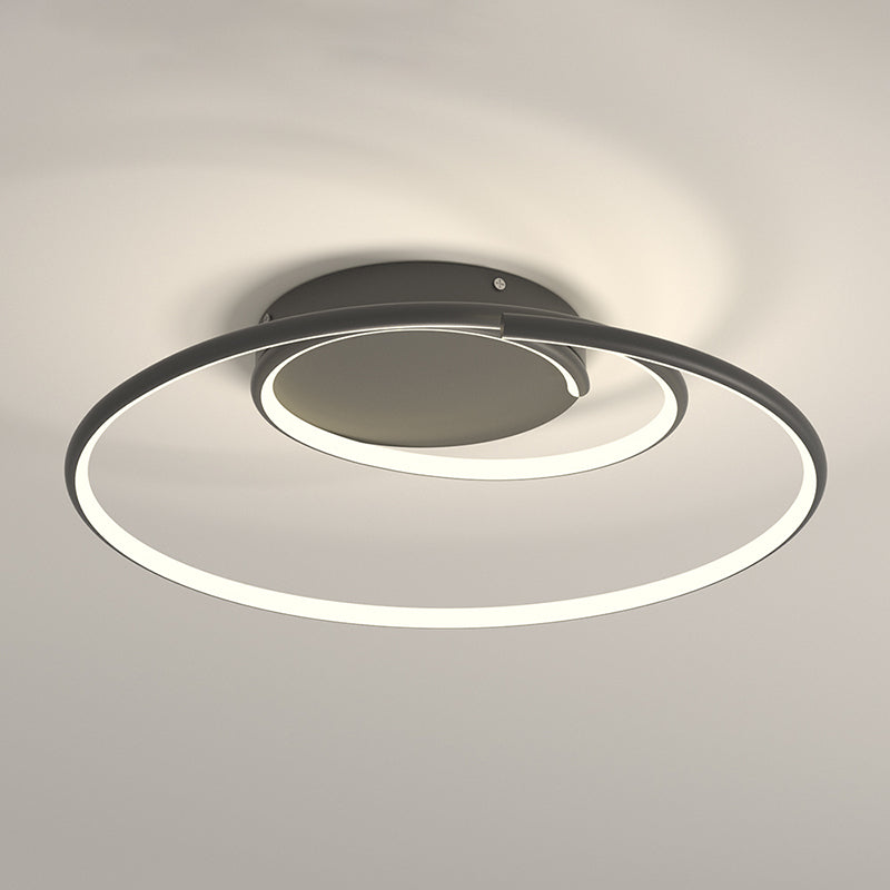 Aluminium LED Flush Mount Moderne 1 Licht Deckenleuchte für Schlafzimmer