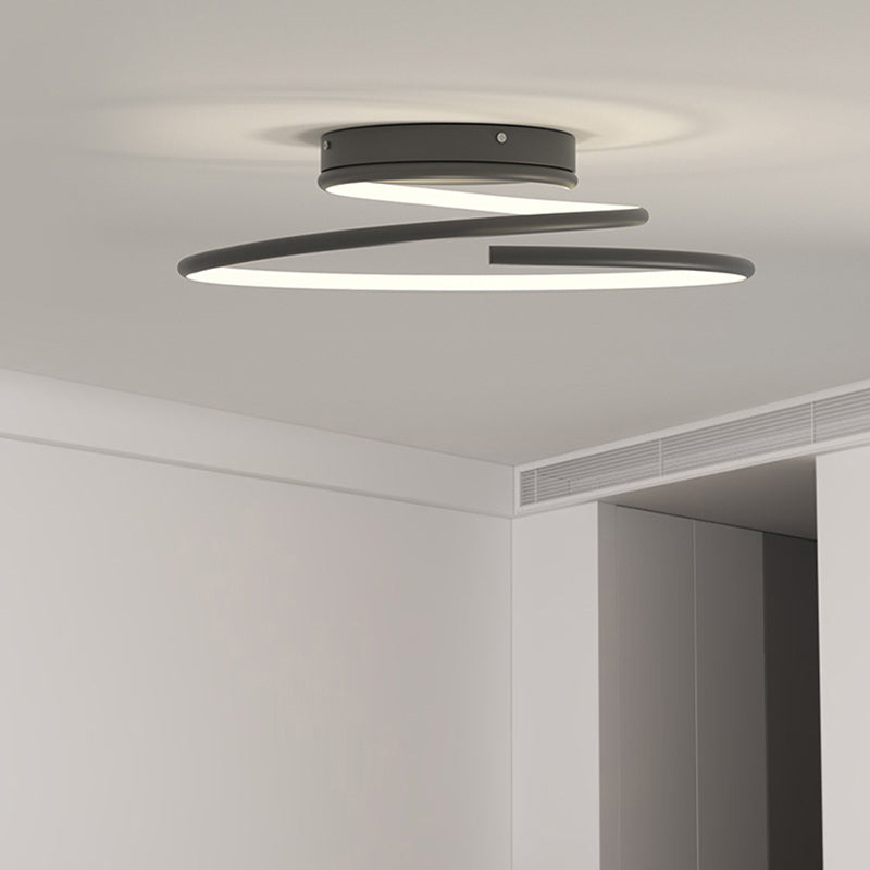 Aluminum LED Flush Mount Modern 1 Light Ceiling Light Fixture for Bedroom