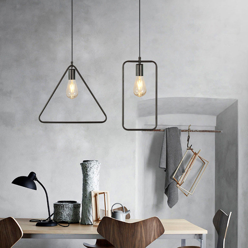 Industrial Minimalist Geometric Farmhouse Ceiling Light for Dining Room Coffee Shop