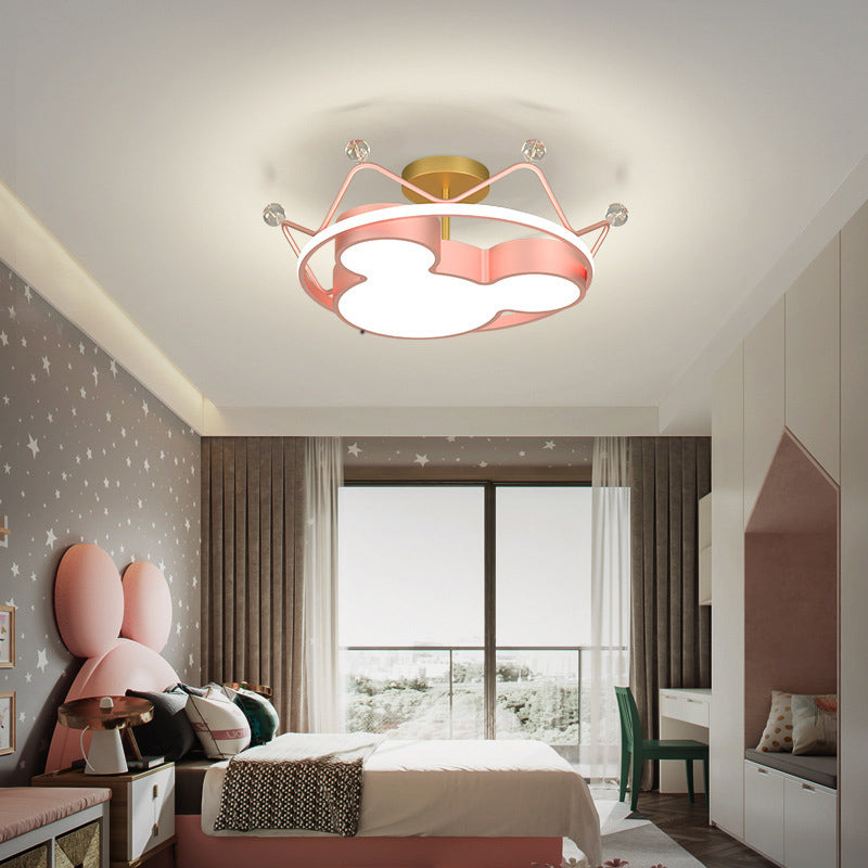 Child Room Lovely LED Flush Mounted Lamp Acrylic Kids Surface Ceiling Light