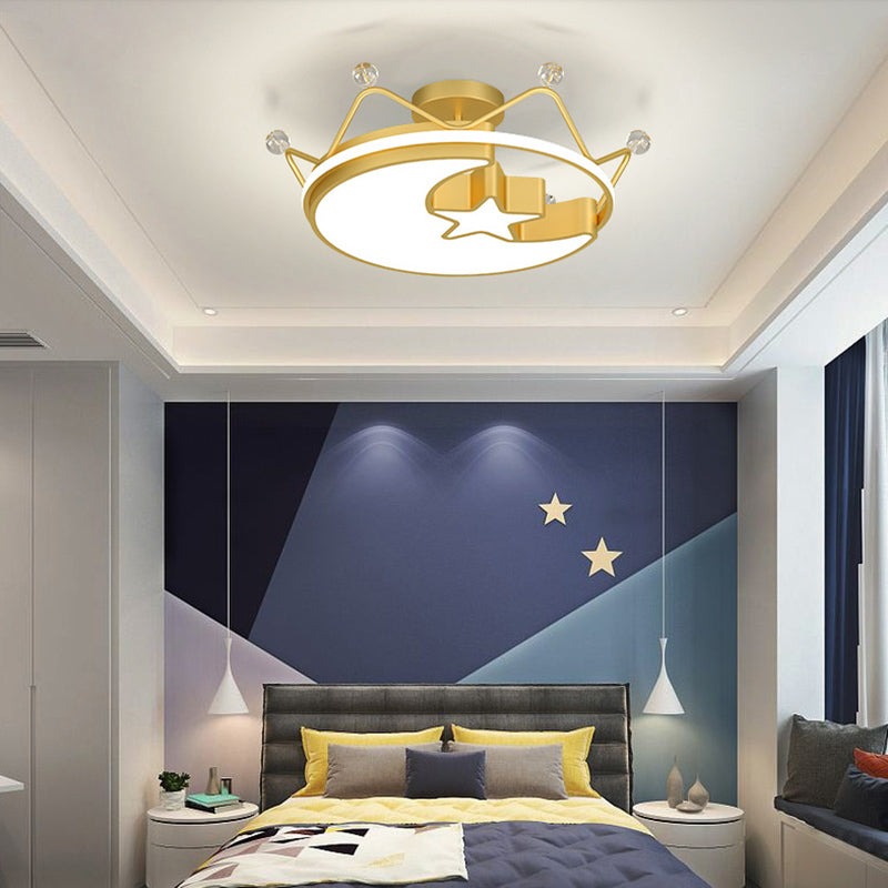 Child Room Lovely LED Flush Mounted Lamp Acrylic Kids Surface Ceiling Light