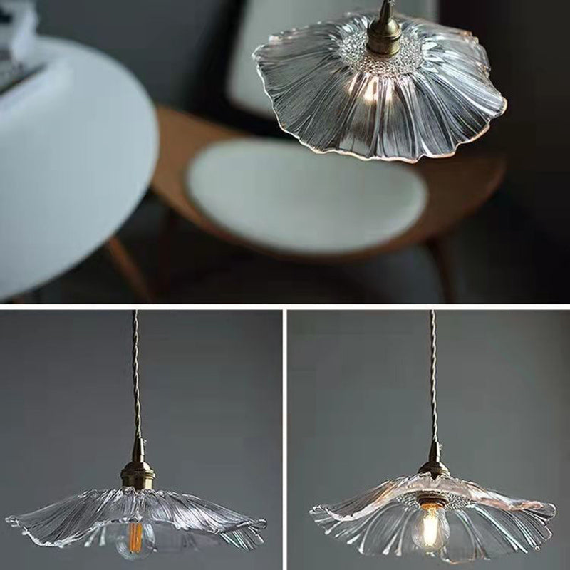 Lotus Leaf hangende hanglamp industriële hanglampen met glazen schaduw