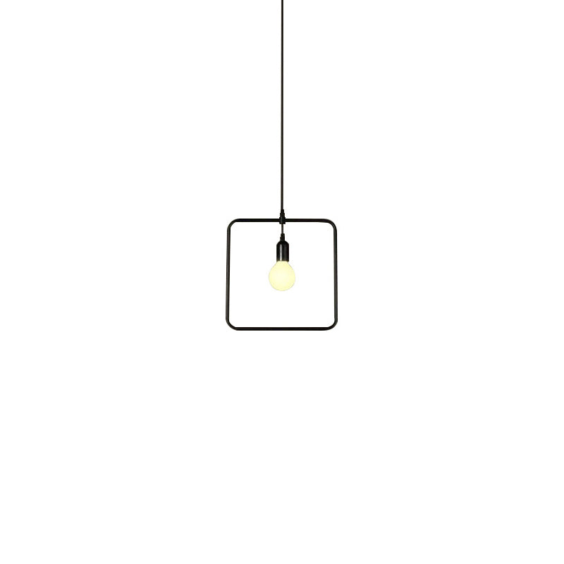 Minimalist Adjustable Industrial Style Hanging Light Fixture for Dining Room