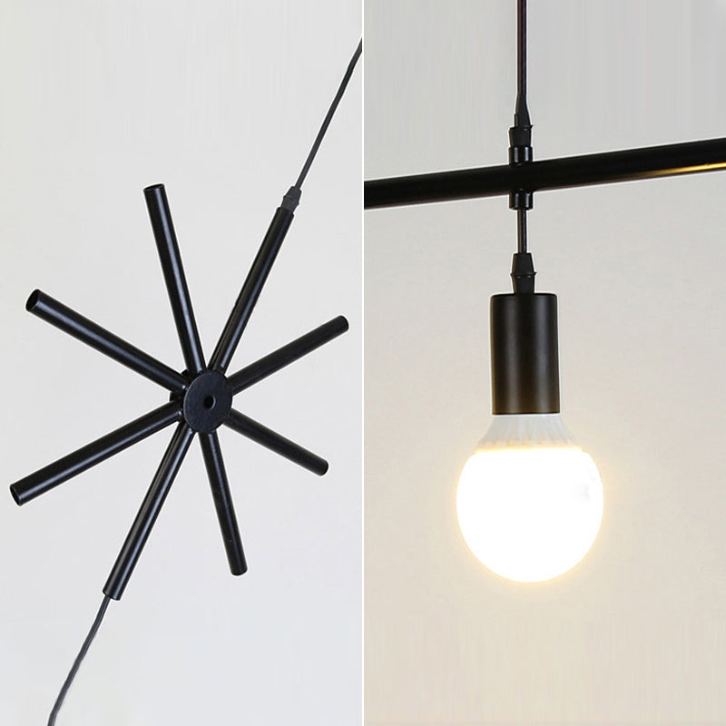 Minimalist Adjustable Industrial Style Hanging Light Fixture for Dining Room