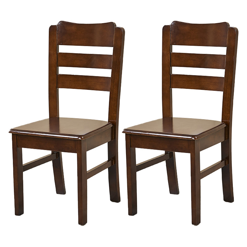 Traditional Dining Room Chair Wood Dining Side Chair with 4 Legs for Home Use