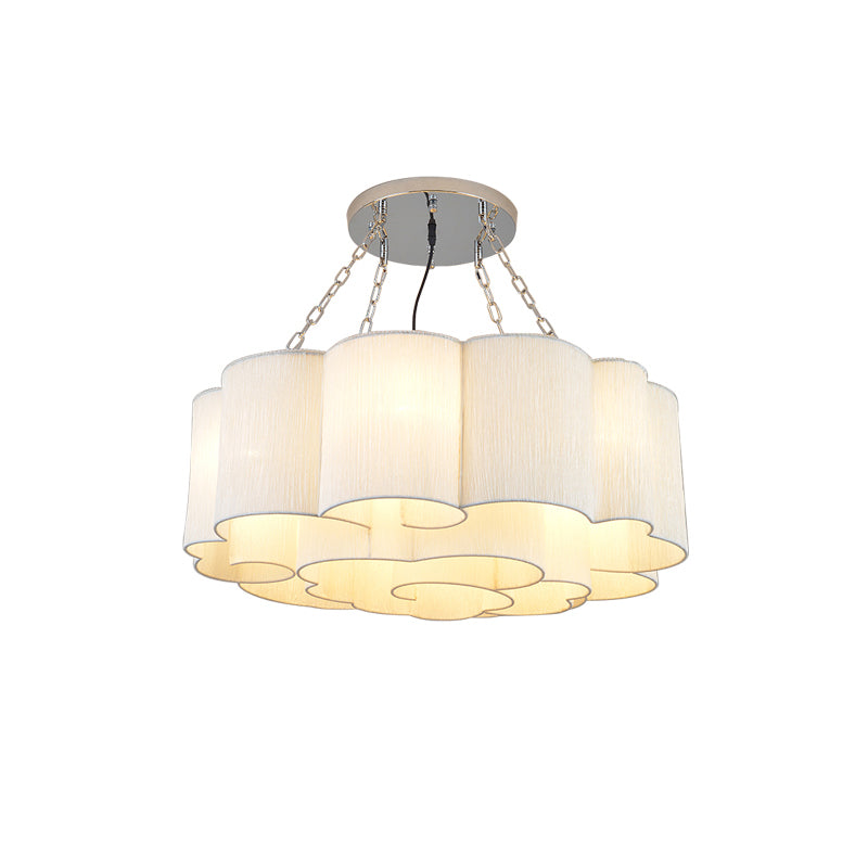 Cloud Fabric Ceiling Flush Mount Light Traditional Living Room Ceiling Light Fixture