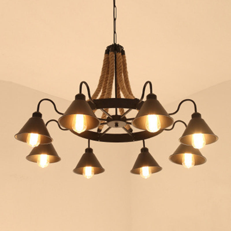 Industrial Pendant Chandelier Ceiling Hanging Light Fixture for Drawing Room