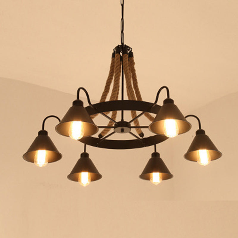 Industrial Pendant Chandelier Ceiling Hanging Light Fixture for Drawing Room