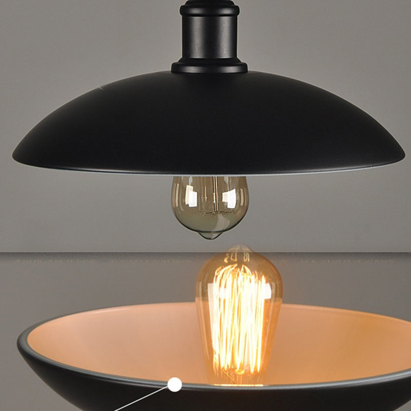 Bombilla de iluminación colgante de estilo industrial creativo para el comedor de la cafetería