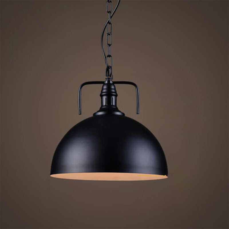 Ceiling Hanging Light Fixture with Metal Shade for Dining Room Living Room