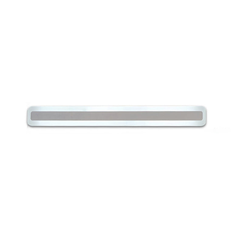 1 luces de sombra lineal matones de pared moderna iluminación de pared de espejo de estilo simple en plata