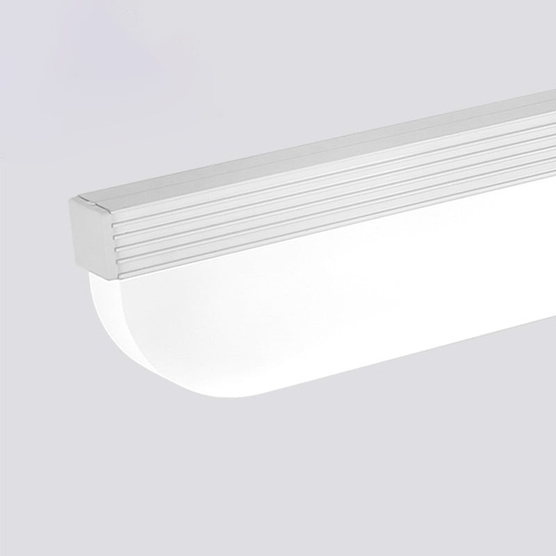 Luz de la pared de la pared del brazo de sombra lineal de estilo moderno 1 lámpara de apliques de luz en blanco