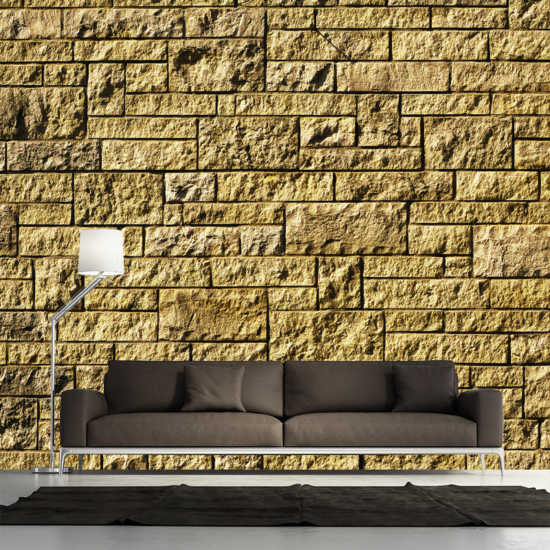 Industrial Style Brick Wall Mural for Living Room Bedroom Dining Room, Waterproofing