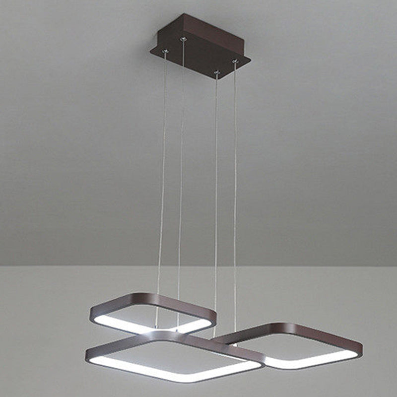 Multiple Squares Chandelier Lighting Fixtures Modern Chandeliers For Dining Room