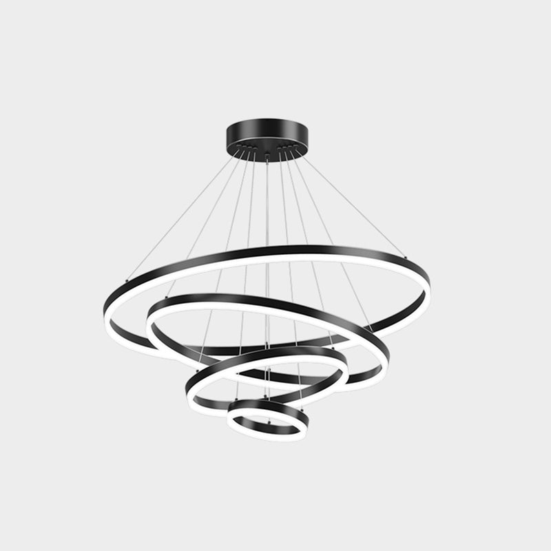 Modern Style Circles Pendant Light Fixtures Metal   Multi Lights Suspension Pendant