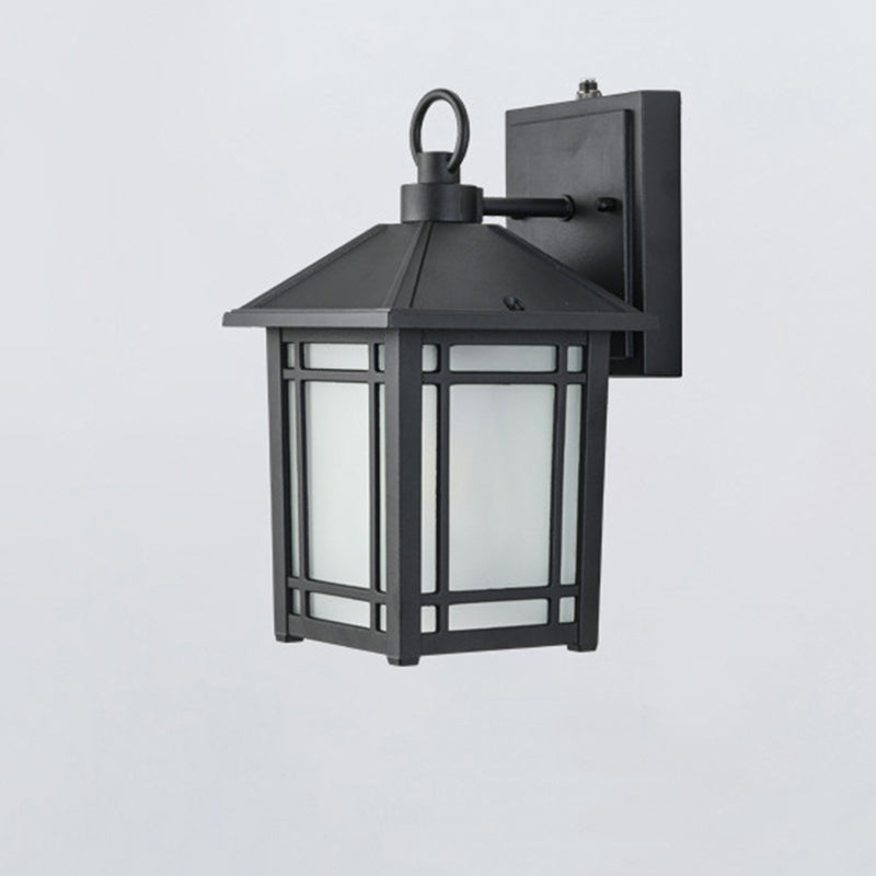 Black Industrial Sconce Light Fixtures Wrought Iron Wall Lamp Sconce for Hallway