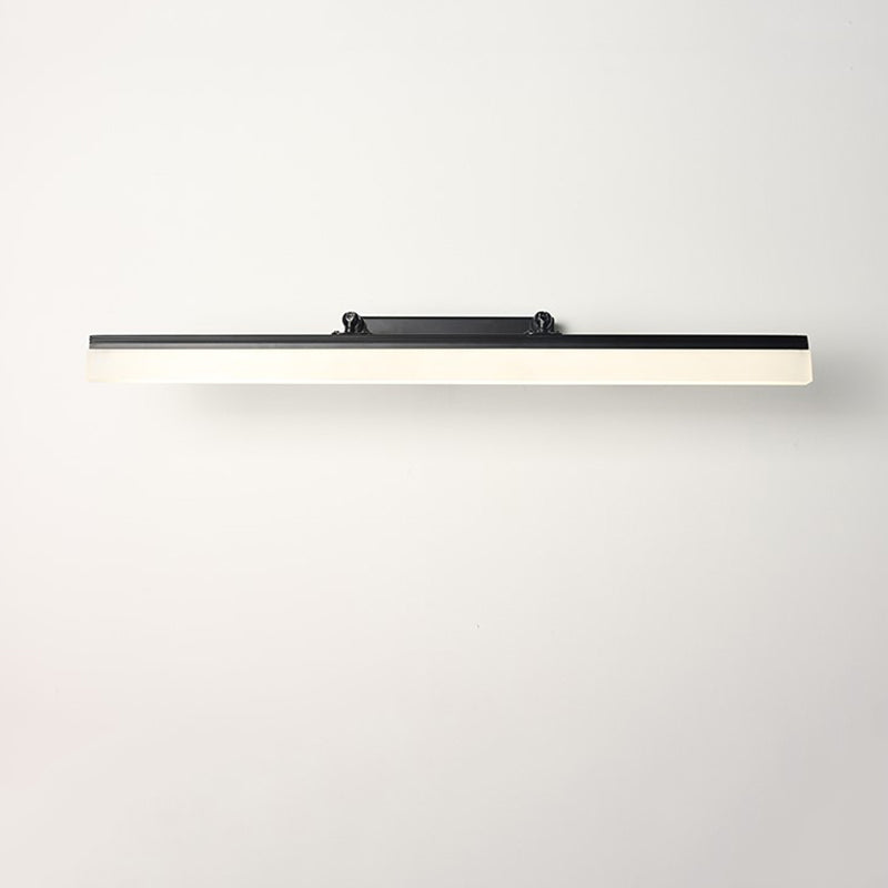 Metal Shade Linear Swing Arm Lights Medro de pared Moderna 1 Cabeza de montaje en la pared en negro