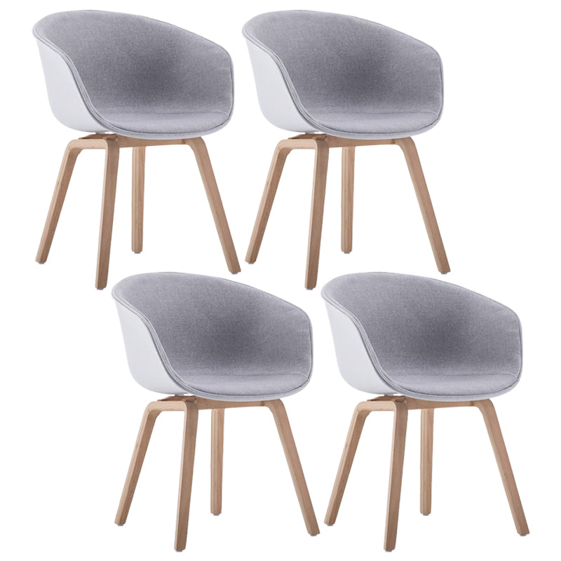 Scandinavian Home Arm Chair Indoor Wingback Plastic Dining Room Chair Set