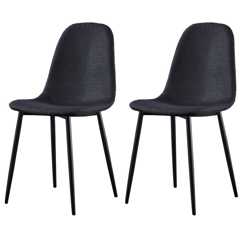 Glam Style Metal Side Chair Matte Finish Dining Chair for Dinning Room