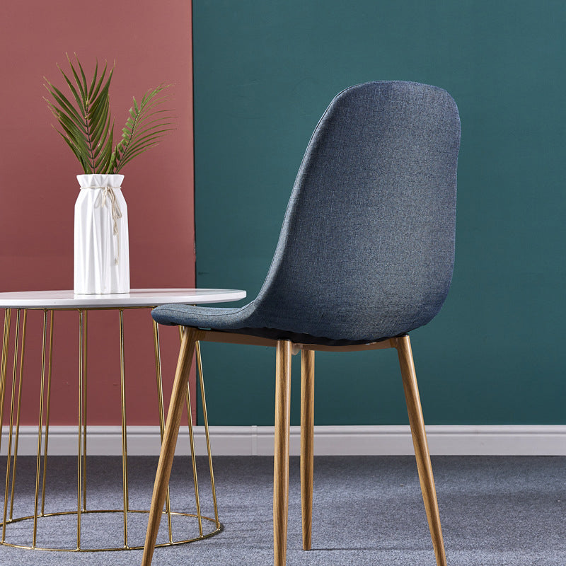 Glam Style Metal Side Chair Matte Finish Dining Chair for Dinning Room