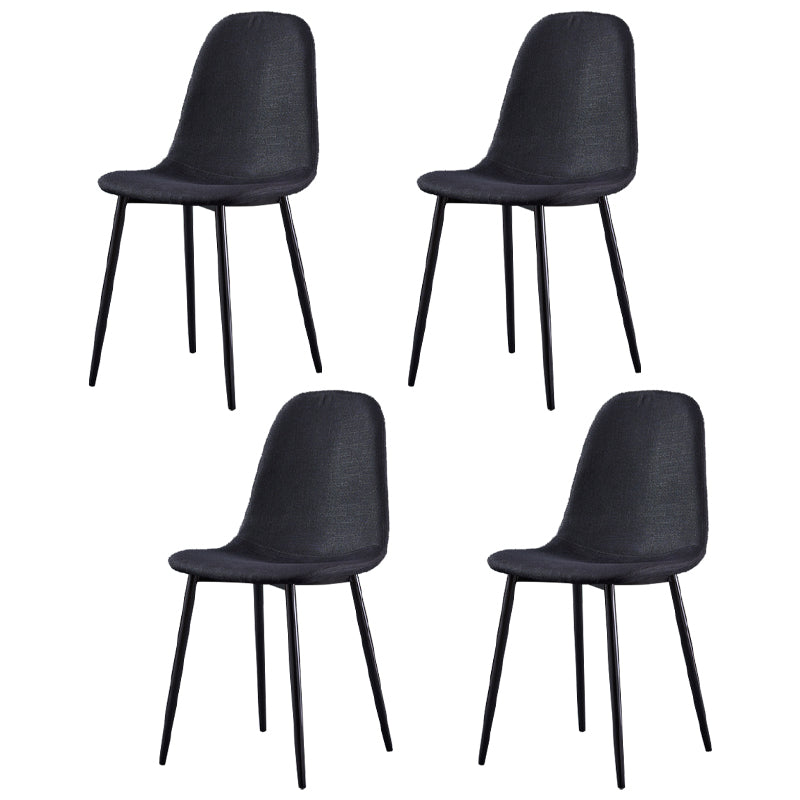 Glam Style Metal Side Chair Matte Finish Dining Chair for Dinning Room