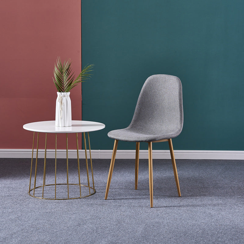 Glam Style Metal Side Chair Matte Finish Dining Chair for Dinning Room