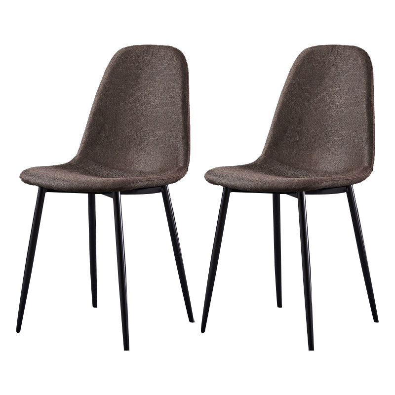 Glam Style Metal Side Chair Matte Finish Dining Chair for Dinning Room