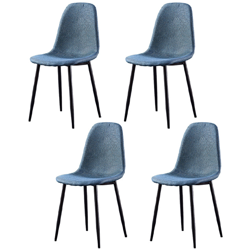 Glam Style Metal Side Chair Matte Finish Dining Chair for Dinning Room