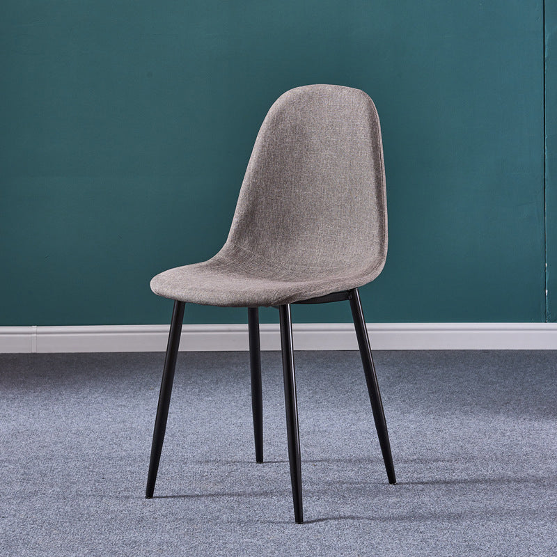 Glam Style Metal Side Chair Matte Finish Dining Chair for Dinning Room