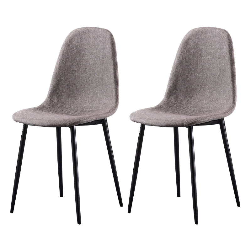 Glam Style Metal Side Chair Matte Finish Dining Chair for Dinning Room