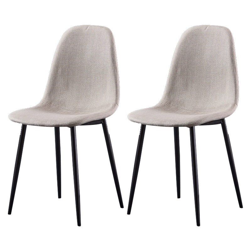 Glam Style Metal Side Chair Matte Finish Dining Chair for Dinning Room