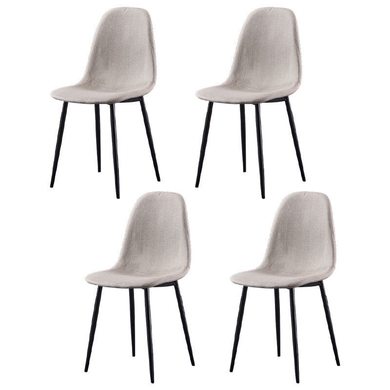 Glam Style Metal Side Chair Matte Finish Dining Chair for Dinning Room