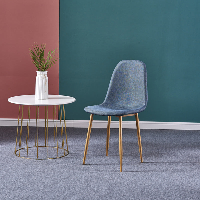 Glam Style Metal Side Chair Matte Finish Dining Chair for Dinning Room