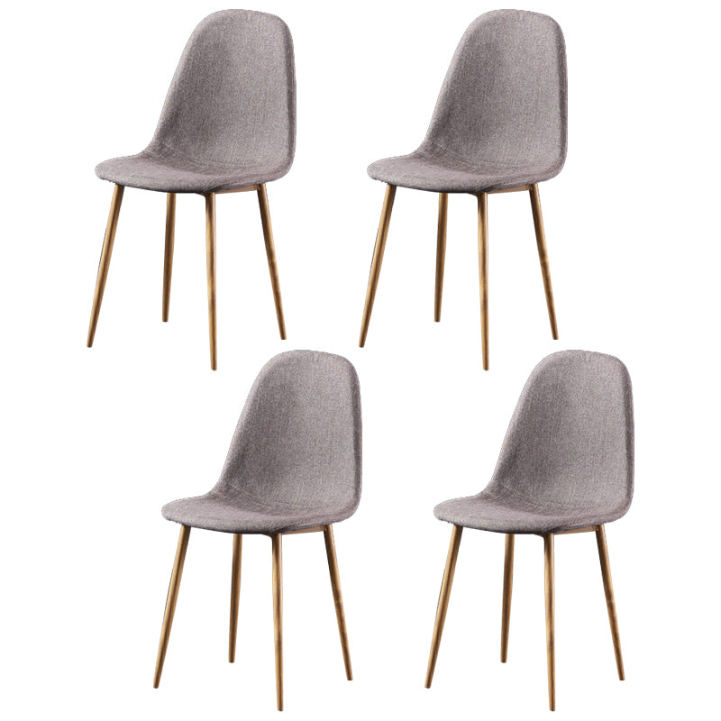 Glam Style Metal Side Chair Matte Finish Dining Chair for Dinning Room