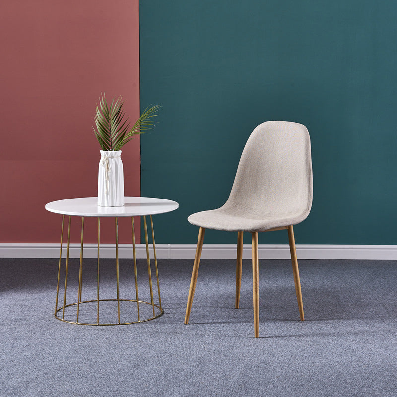 Glam Style Metal Side Chair Matte Finish Dining Chair for Dinning Room